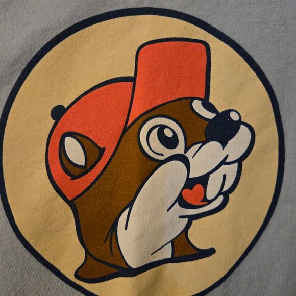 Buc-ee's Adult Large blue tee 100% Cotton South Carolina Living my best life - Picture 2 of 6